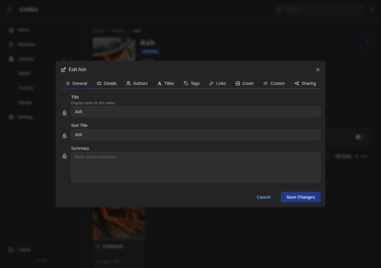 Edit Metadata Modal